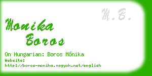 monika boros business card